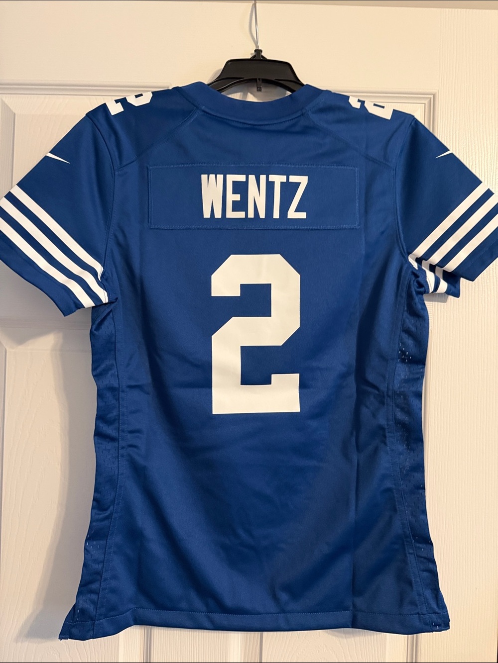 Nike Women's Indianapolis Colts Royal Blue and White Football Jersey - Picture 4 of 5